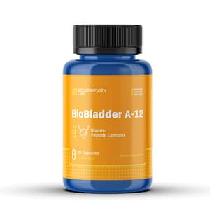 Chitomur Bladder Peptide Bioregulator: Research and Mechanisms 3 BioBladder A-12 20ct - front