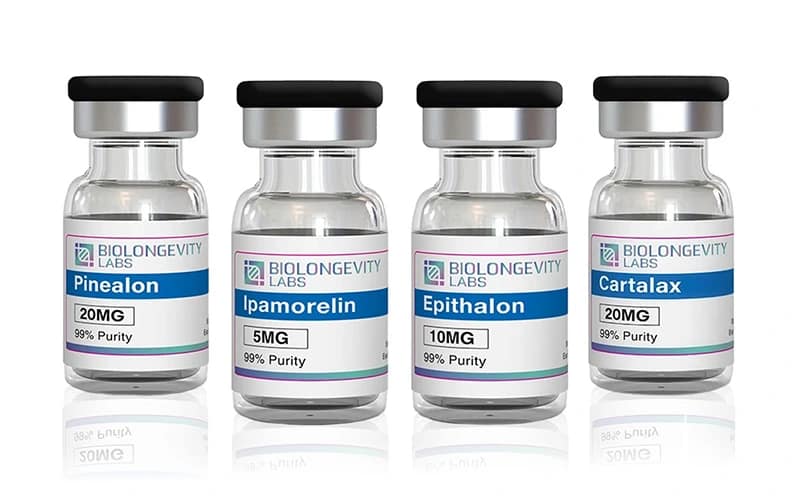 Peptide Guide 11 A bundle of biolongevity labs peptide vials