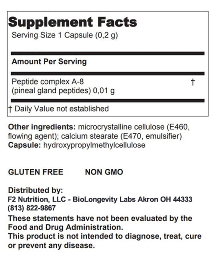 Endoluten A-8 Pineal Peptide Bioregulator (Capsules) - Image 7