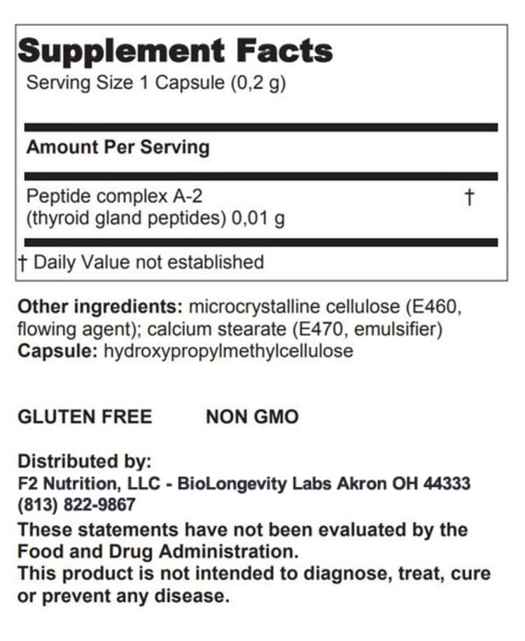 Thyreogen A-2 Thyroid Peptide Bioregulator (Capsules) - Image 7